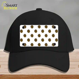 Brown White Polka Dot Novelty License Plate Hat Cotton / Black