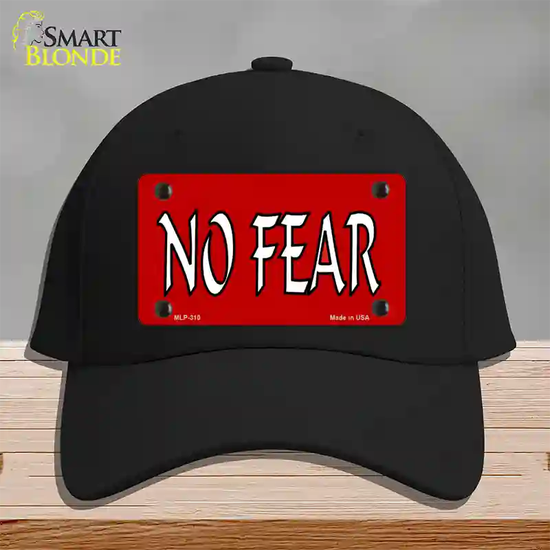 No Fear Novelty License Plate Hat Cotton / Black