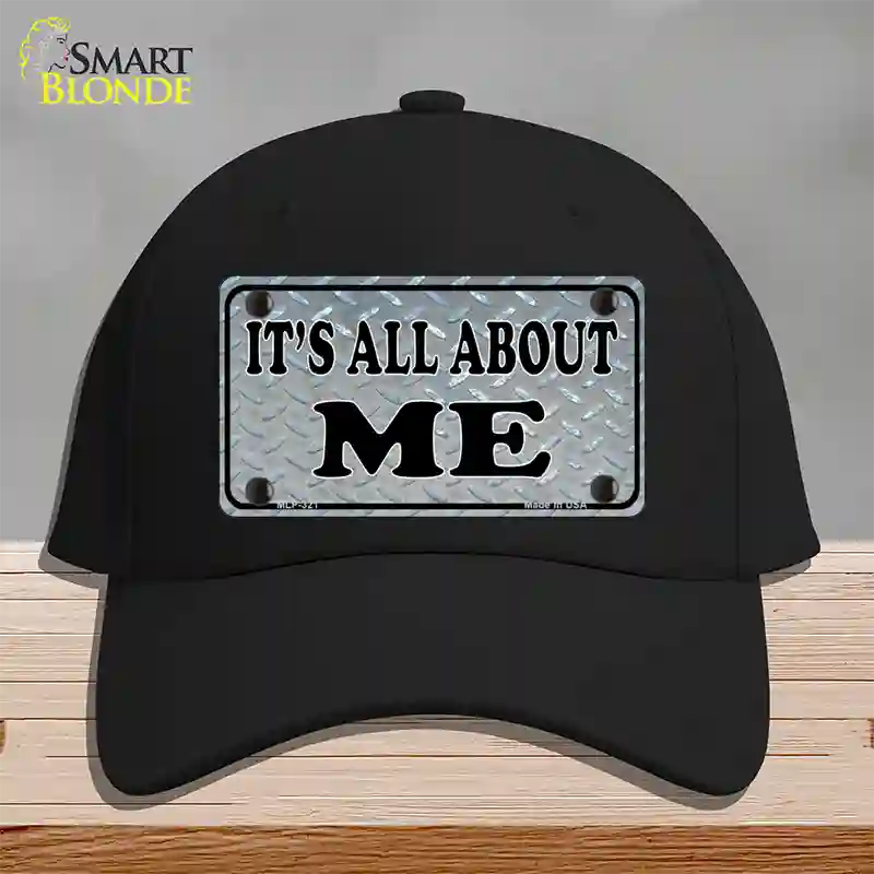 Its All About Me Novelty License Plate Hat Cotton / Black