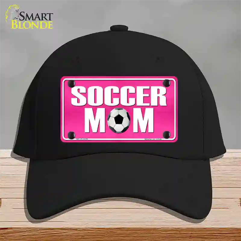 Soccer Mom Novelty License Plate Hat Cotton / Black