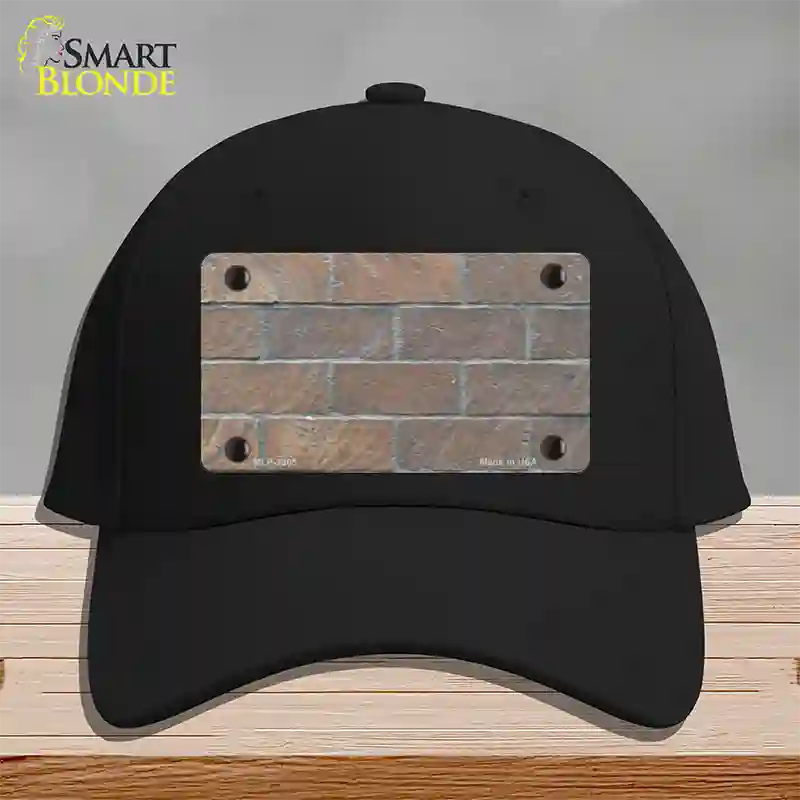 Brick Wall Novelty License Plate Hat Cotton / Black