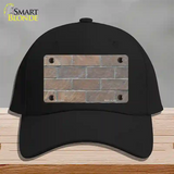 Brick Wall Novelty License Plate Hat Cotton / Black