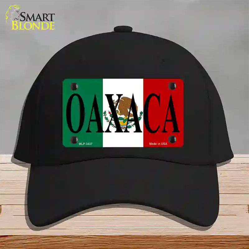 Oaxaca Novelty License Plate Hat Cotton / Black