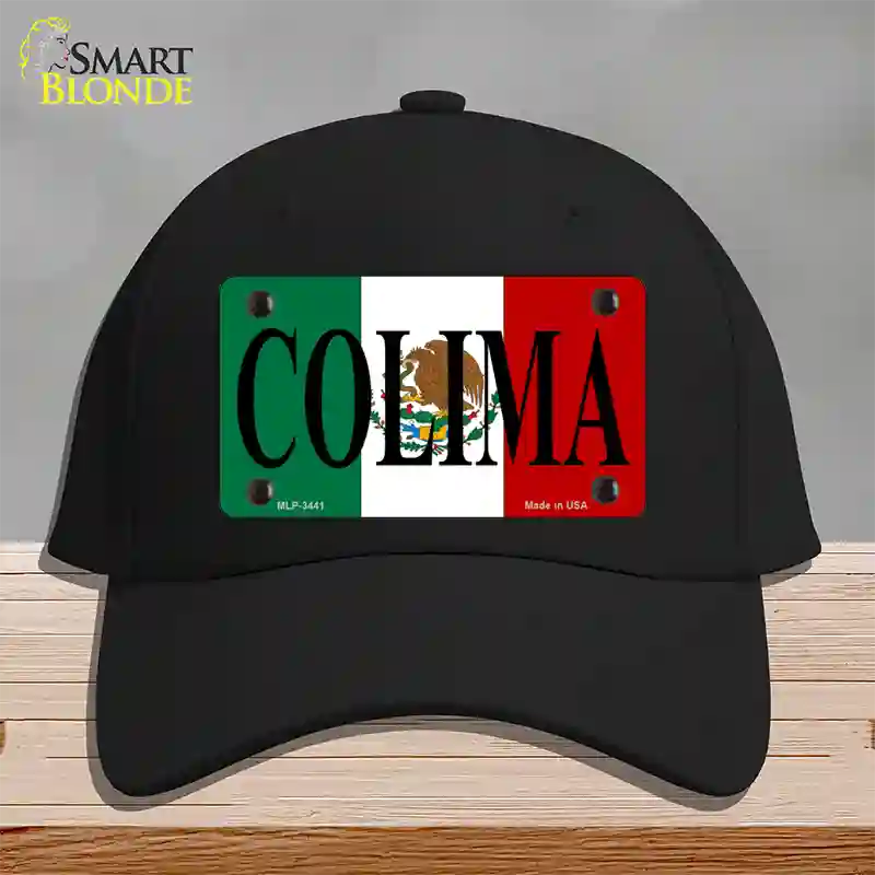 Colima Novelty License Plate Hat Cotton / Black