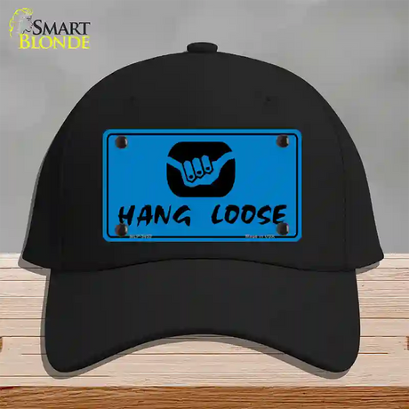 Hang Loose Novelty License Plate Hat Cotton / Black