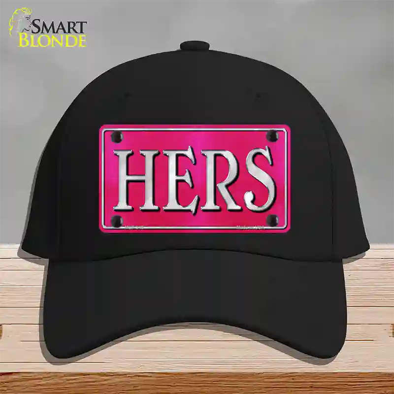 HERS Novelty License Plate Hat Cotton / Black