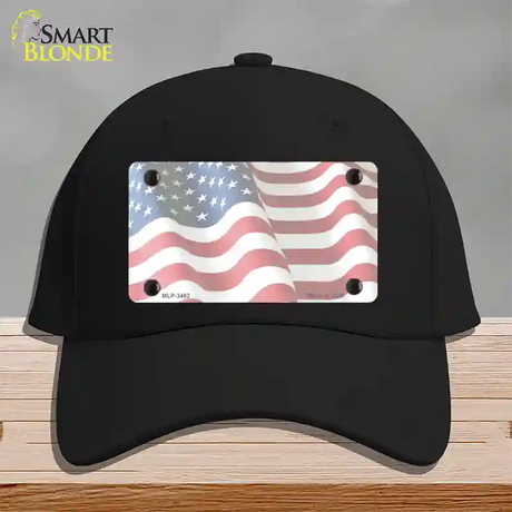 Faded Old Glory Novelty License Plate Hat Cotton / Black