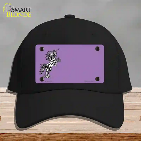 Unicorn Offset Novelty License Plate Hat Cotton / Black