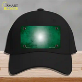 Green White Fade Scratched Novelty License Plate Hat Cotton / Black