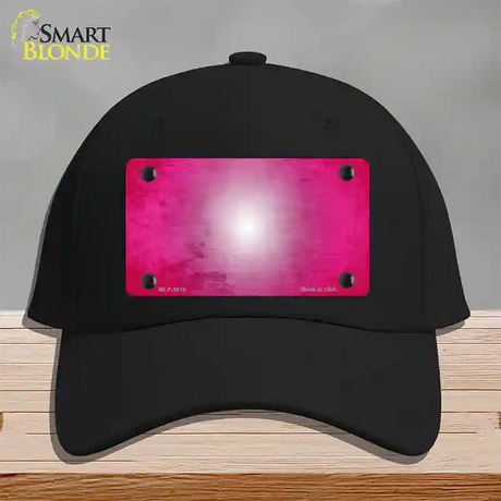 Pink White Fade Scratched Novelty License Plate Hat Cotton / Black