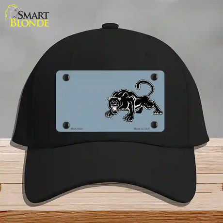 Black Panther Offset Novelty License Plate Hat Cotton / Black