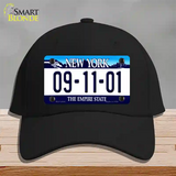 9 11 01 New York Novelty License Plate Hat Cotton / Black