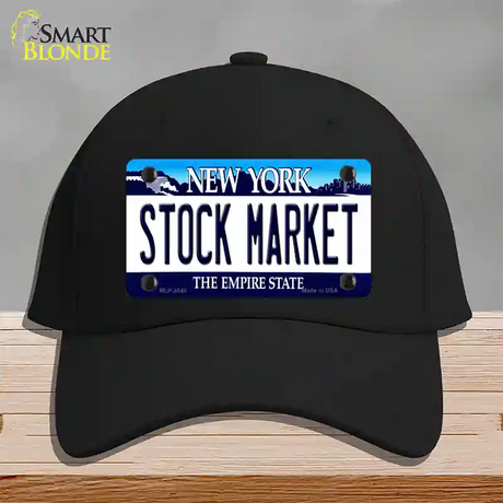 Stock Market New York Novelty License Plate Hat Cotton / Black