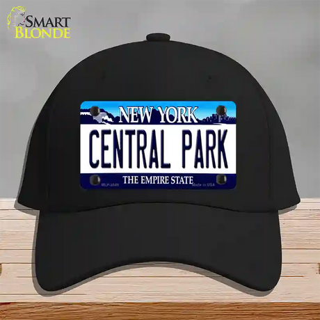 Central Park New York Novelty License Plate Hat Cotton / Black