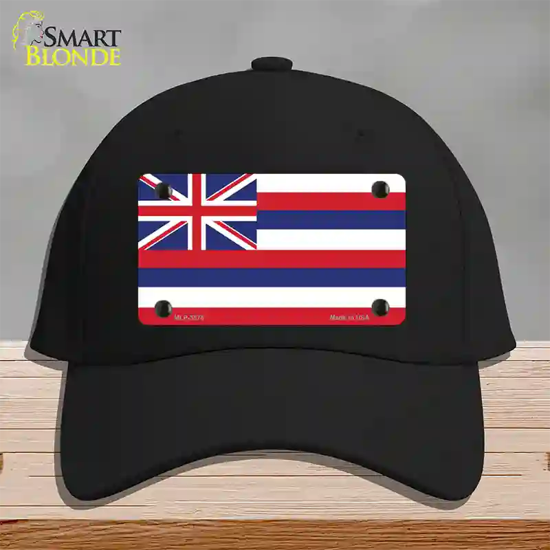 Hawaii Flag State Flag Novelty License Plate Hat Cotton / Black