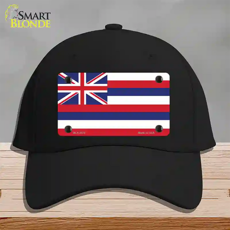 Hawaii Flag State Flag Novelty License Plate Hat Cotton / Black