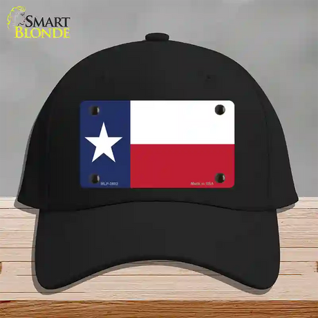 Texas State Flag Novelty License Plate Hat Cotton / Black