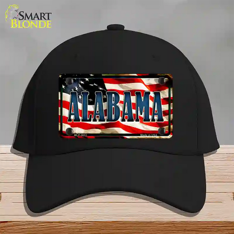 Alabama USA Novelty License Plate Hat Cotton / Black