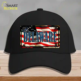 Delaware USA Novelty License Plate Hat Cotton / Black