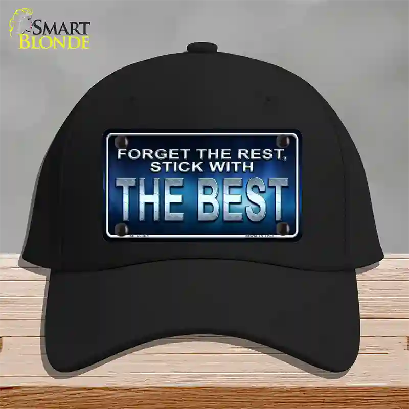 Forget The Rest Novelty License Plate Hat Cotton / Black