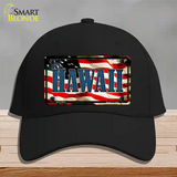 Hawaii USA Novelty License Plate Hat Cotton / Black