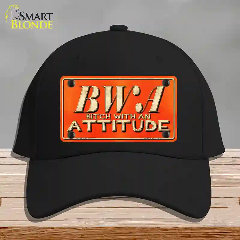 B.W.A. Novelty License Plate Hat Cotton / Black