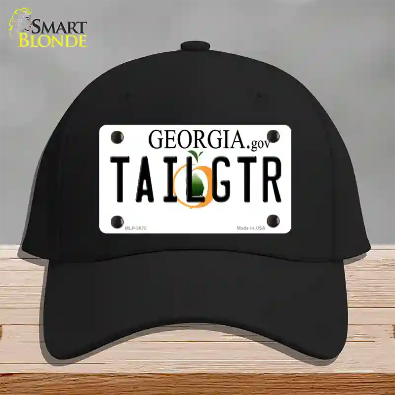 Tailgtr Georgia Novelty License Plate Hat Cotton / Black