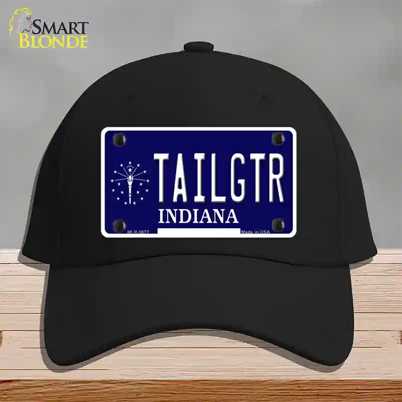 Tailgtr Indiana Novelty License Plate Hat Cotton / Black