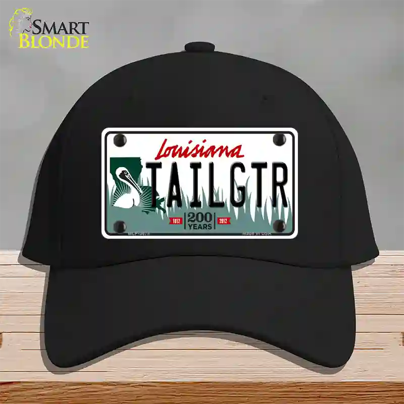 Tailgtr Louisiana Novelty License Plate Hat Cotton / Black