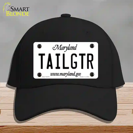 Tailgtr Maryland Novelty License Plate Hat Cotton / Black