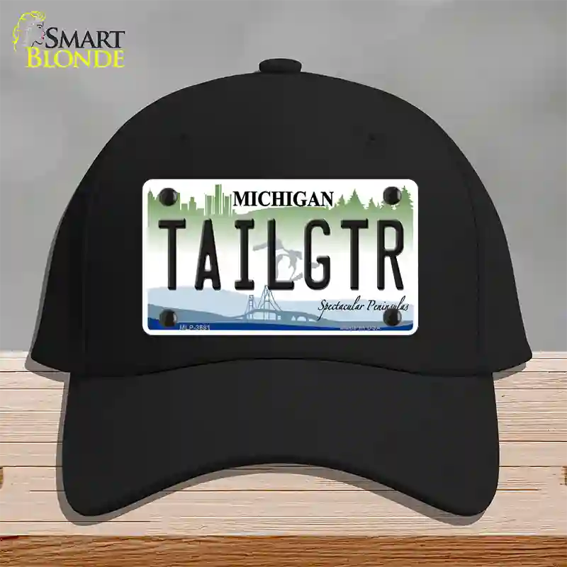 Tailgtr Michigan Novelty License Plate Hat Cotton / Black