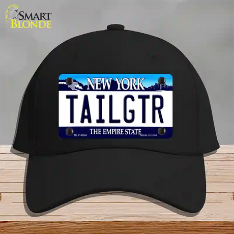 Tailgtr New York Novelty License Plate Hat Cotton / Black