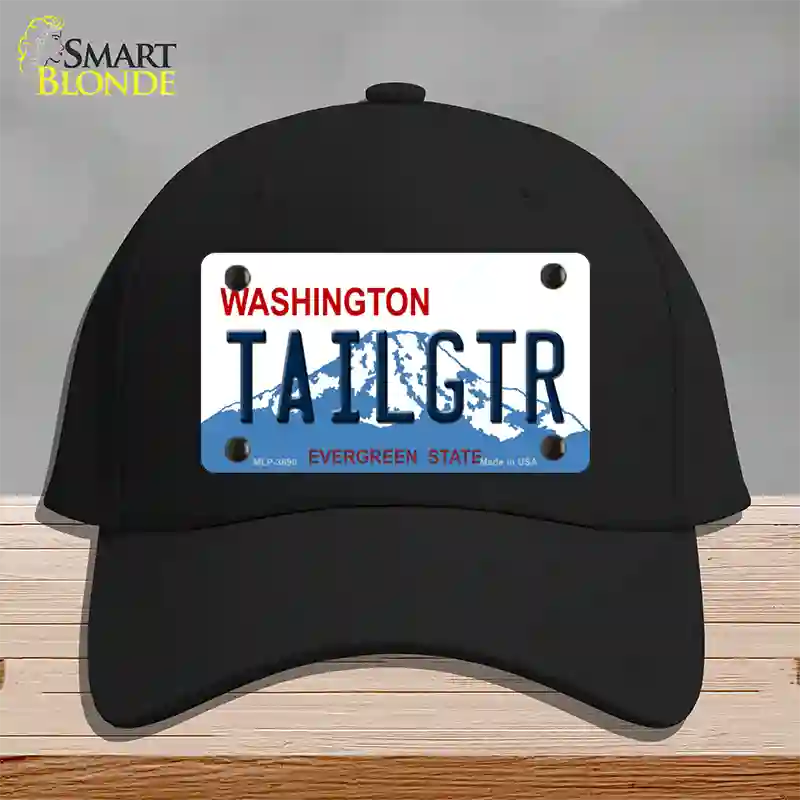 Tailgtr Washington Novelty License Plate Hat Cotton / Black