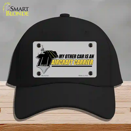 My Other Car Aircraft Carrier Novelty License Plate Hat Cotton / Black