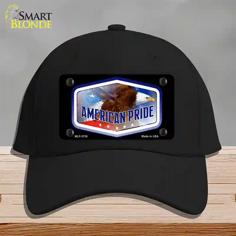 American Pride Novelty License Plate Hat Cotton / Black