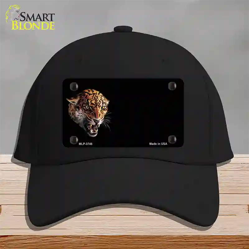 Jaguar Offset Novelty License Plate Hat Cotton / Black