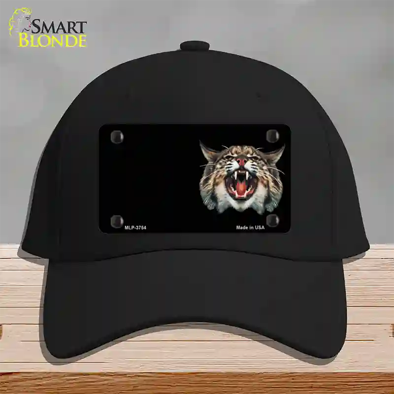 Wildcat Offset Novelty License Plate Hat Cotton / Black