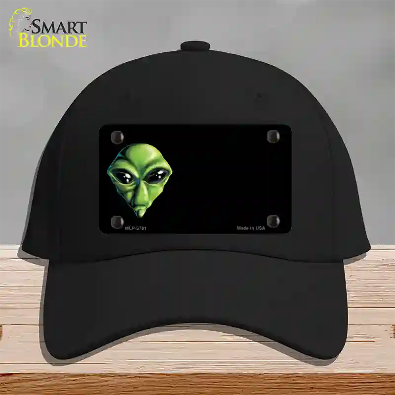 Alien Offset Novelty License Plate Hat Cotton / Black