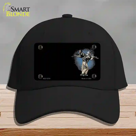 SWAT Offset Novelty License Plate Hat Cotton / Black