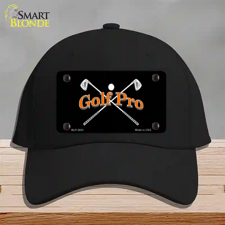 Golf Pro Novelty License Plate Hat Cotton / Black