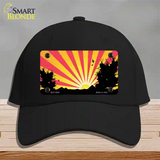 Southwest Red Sunset Novelty License Plate Hat Cotton / Black