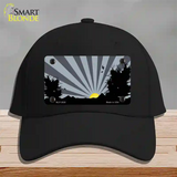 Southwest Gray Sunset Novelty License Plate Hat Cotton / Black