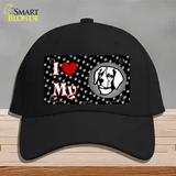 I Love My Brittany Novelty License Plate Hat Cotton / Black