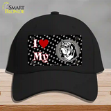 I Love My Bulldog Novelty License Plate Hat Cotton / Black