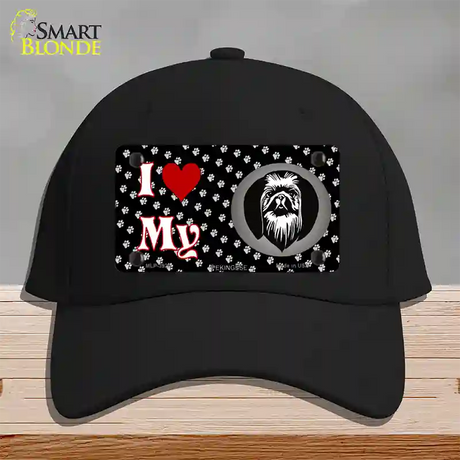 I Love My Pekingese Novelty License Plate Hat Cotton / Black