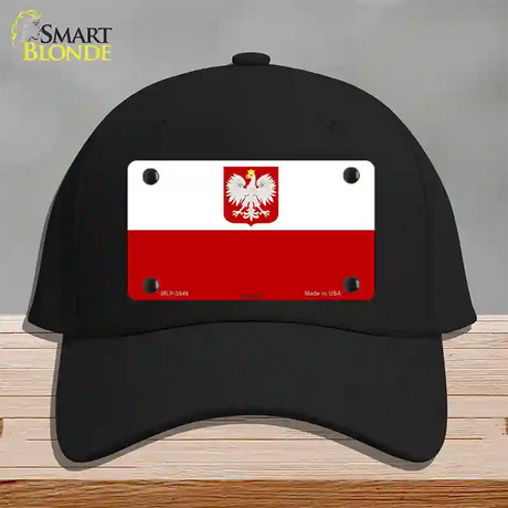 Poland Eagle Flag Novelty License Plate Hat Cotton / Black