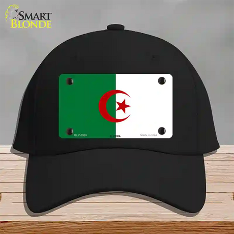 Algeria Flag Novelty License Plate Hat Cotton / Black