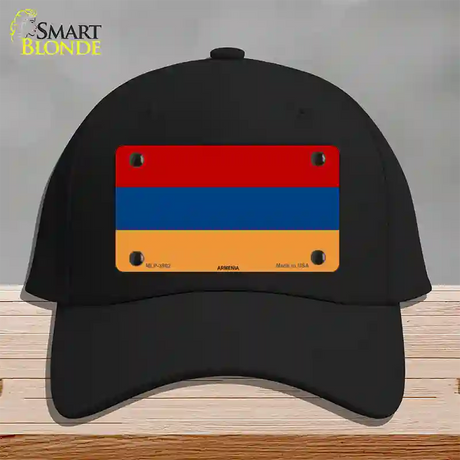 Armenia Flag Novelty License Plate Hat Cotton / Black