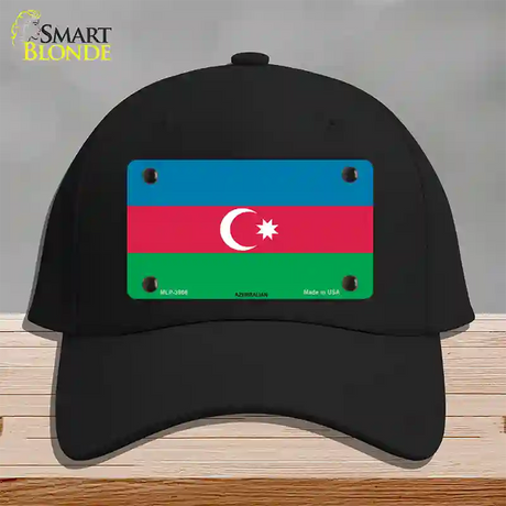 Azerbaijan Flag Novelty License Plate Hat Cotton / Black