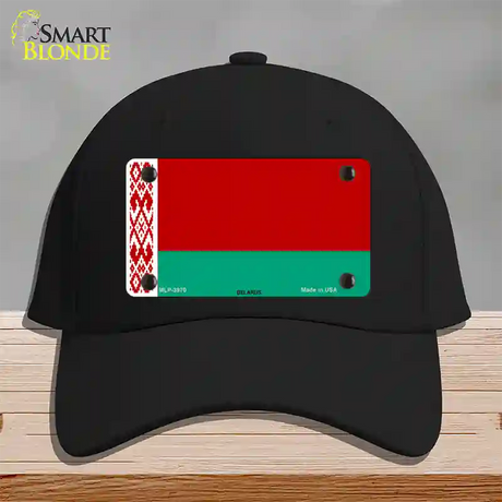 Belarus Flag Novelty License Plate Hat Cotton / Black